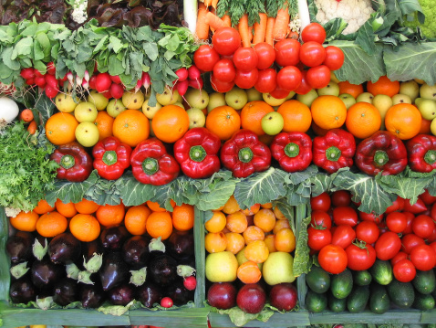 Fresh fruit and vegetables