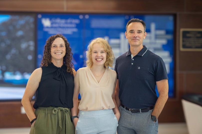 Photo of Julia Bursten, Rebekah Duke-Crockett, and Chad Risko