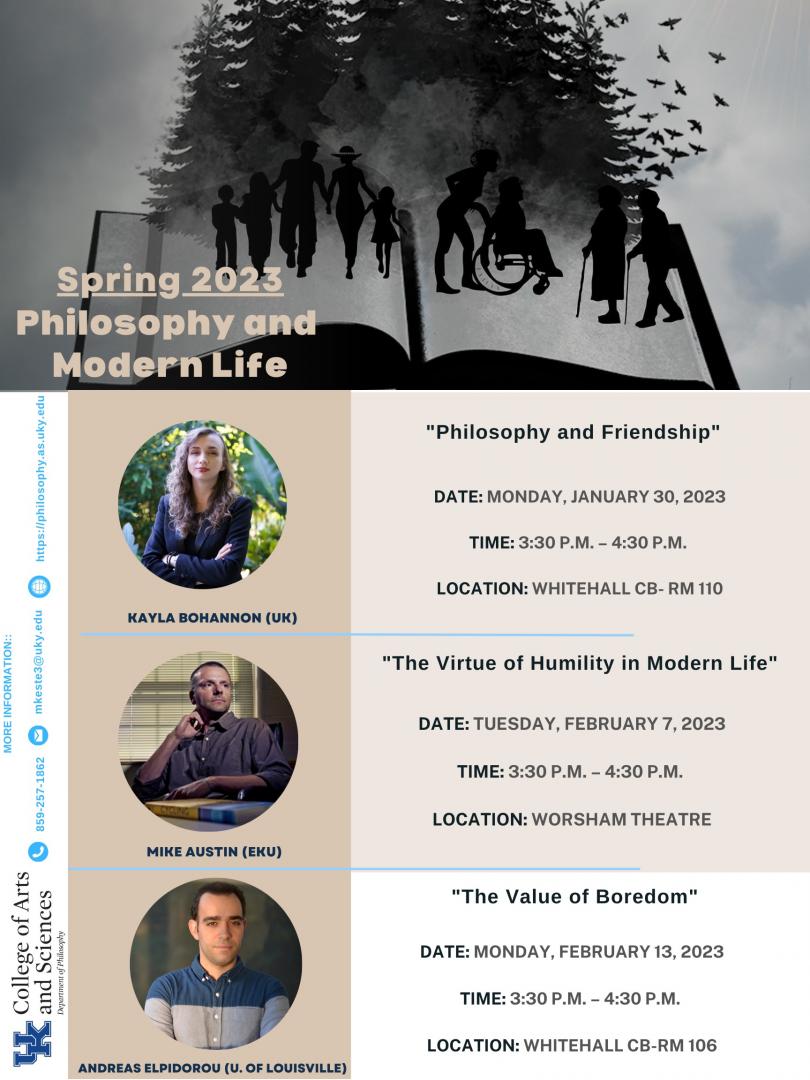 Spring 23- Philosophy & Modern Life