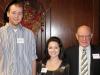 Brad Fox, Mathematics, & Ashley Bourgeois, English, winners of UKAEF Fellowships for 2014, with John Shaw, chair of the Fellowship Committee.